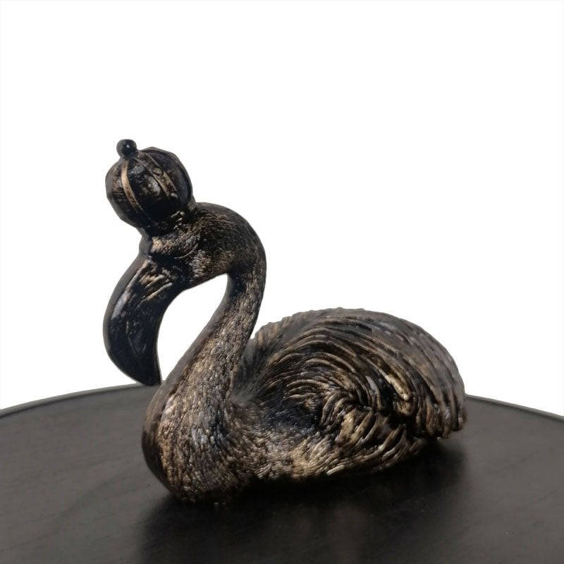 Black Swan Figurine – Graceful Bird Sculptures for Shelf