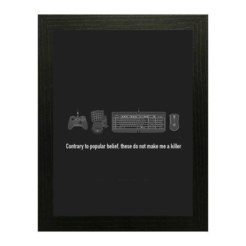 “Contrary To Popular Belief” Calm Confidence Quote Frame