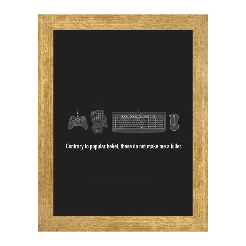 “Contrary To Popular Belief” Calm Confidence Quote Frame