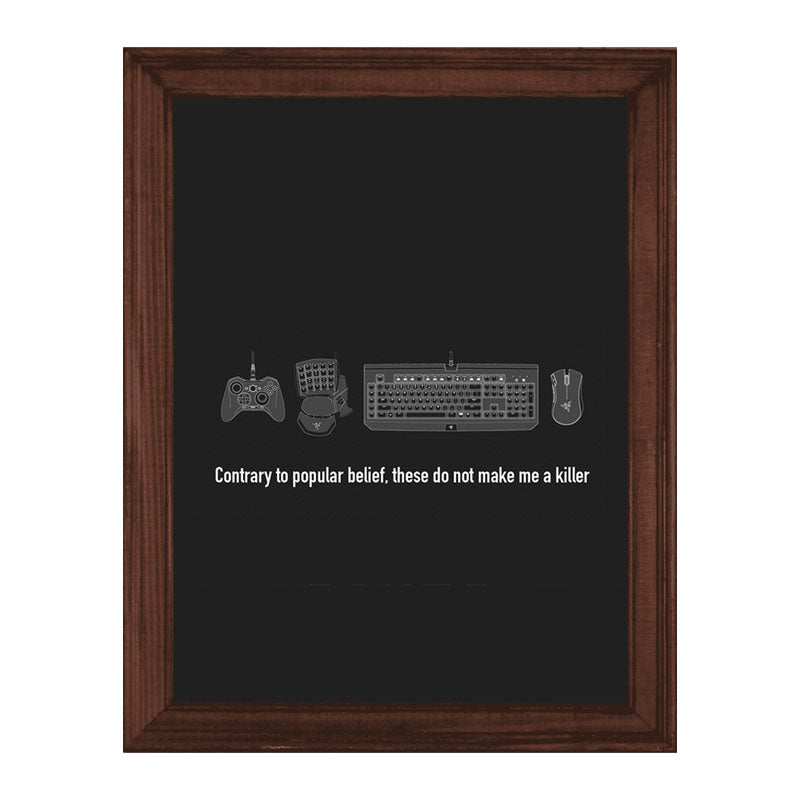 “Contrary To Popular Belief” Calm Confidence Quote Frame
