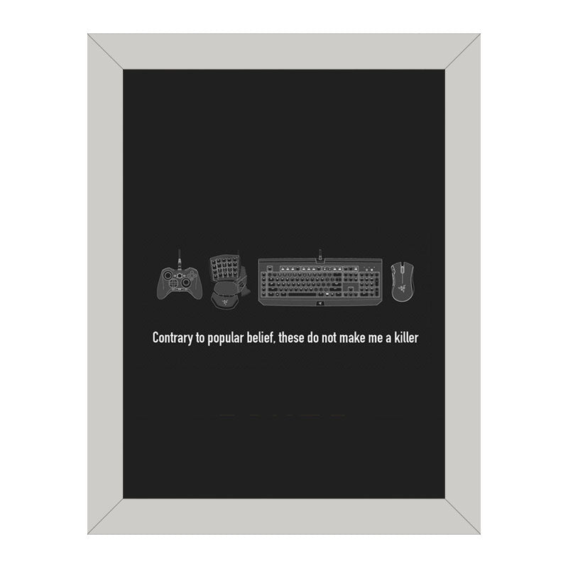 “Contrary To Popular Belief” Calm Confidence Quote Frame