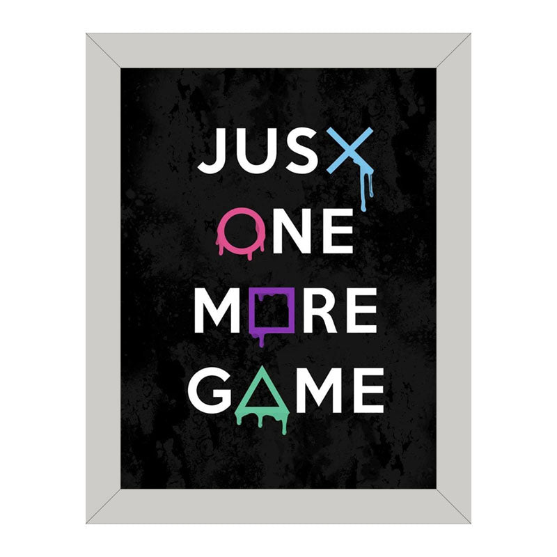 “Just One More Game” Funny Gamer Quote Wall Frame