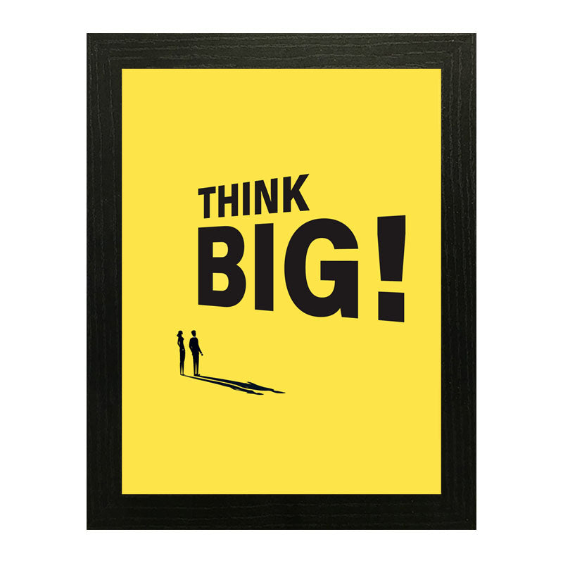 “Think Big!” Minimal Bold Motivational Quote Frame