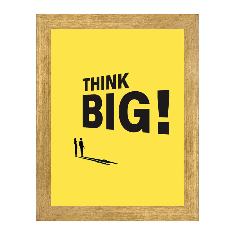 “Think Big!” Minimal Bold Motivational Quote Frame