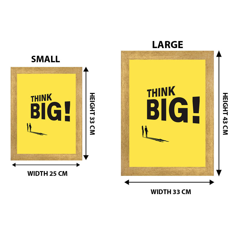 “Think Big!” Minimal Bold Motivational Quote Frame