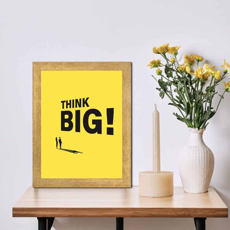 “Think Big!” Minimal Bold Motivational Quote Frame