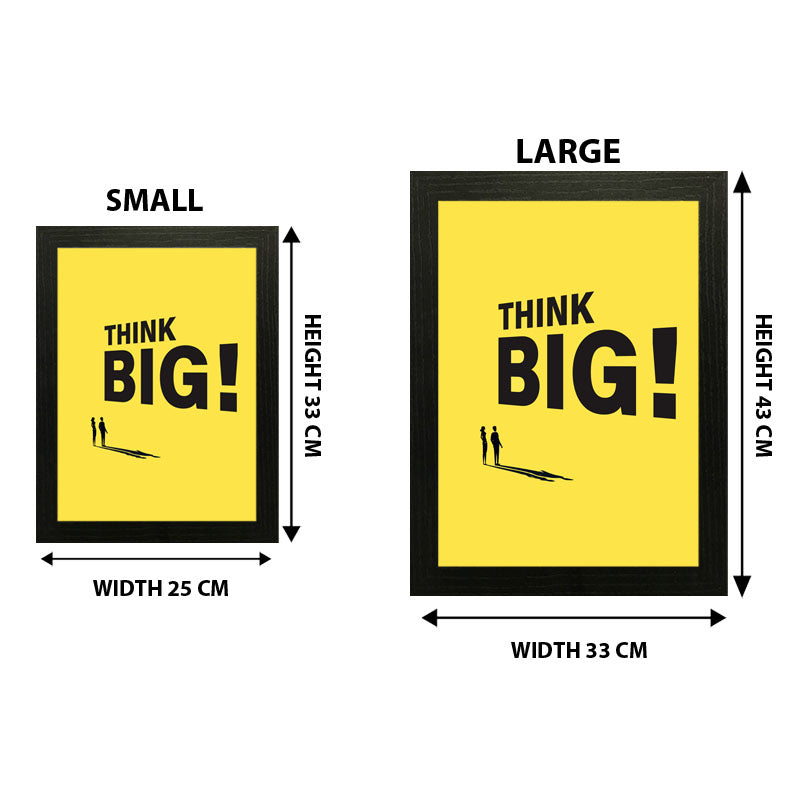 “Think Big!” Minimal Bold Motivational Quote Frame