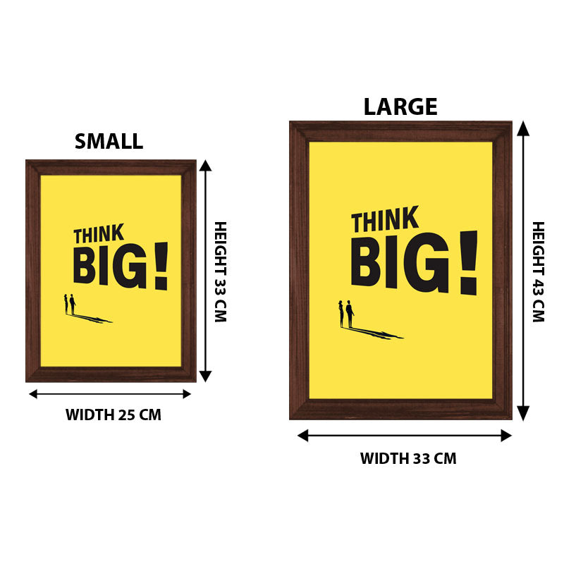 “Think Big!” Minimal Bold Motivational Quote Frame