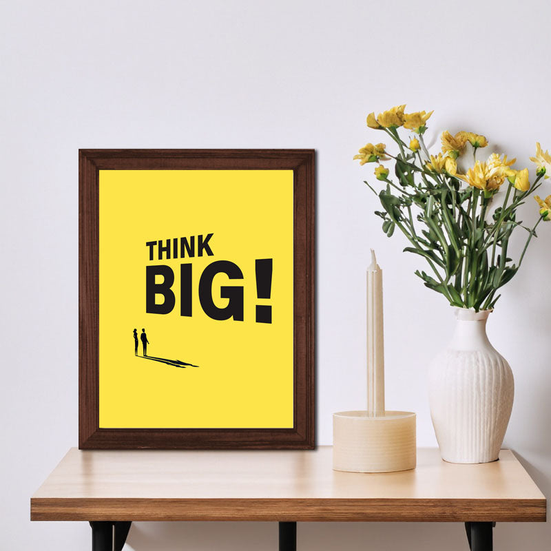 “Think Big!” Minimal Bold Motivational Quote Frame