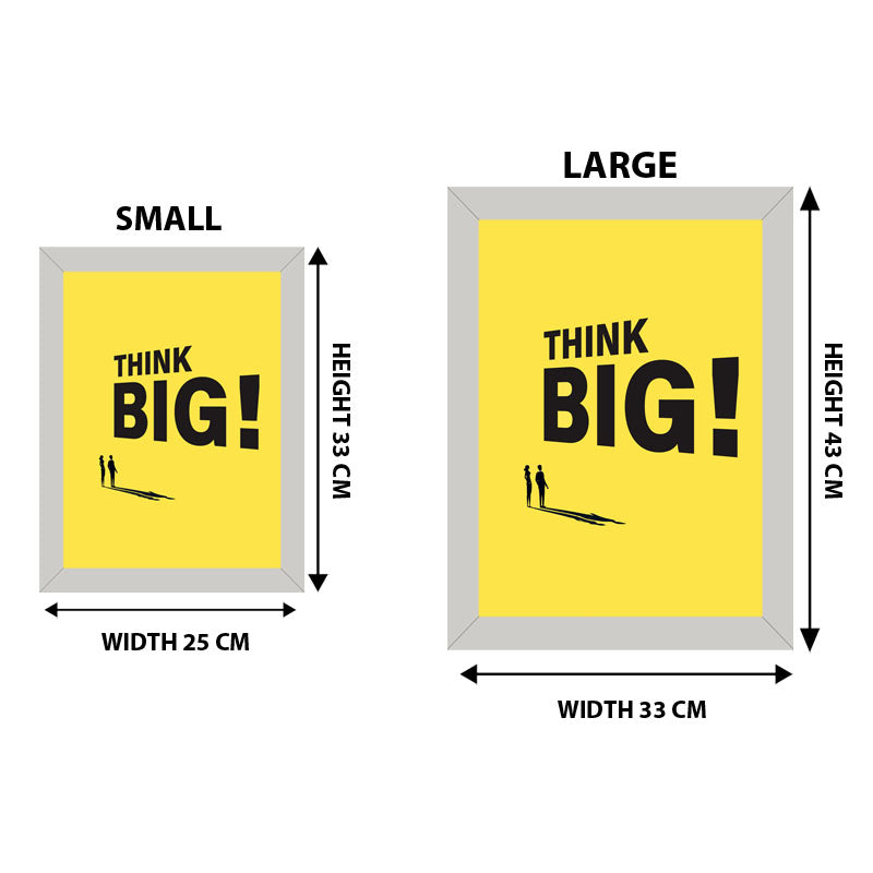 “Think Big!” Minimal Bold Motivational Quote Frame