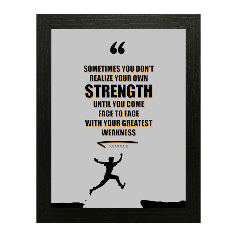 “Realize Your Strength” Motivational Growth Quote