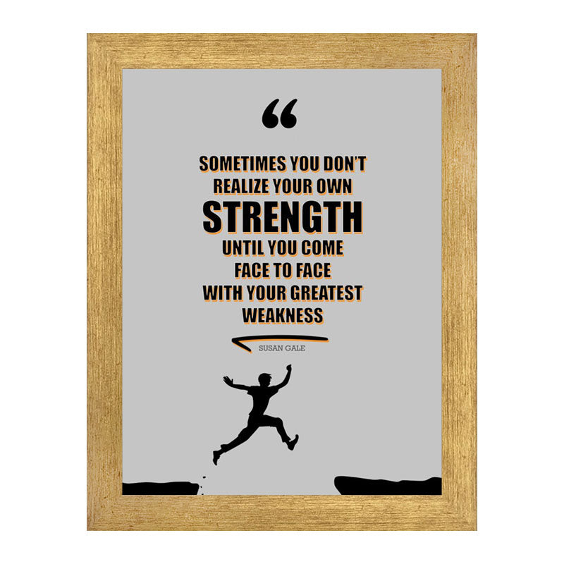 “Realize Your Strength” Motivational Growth Quote