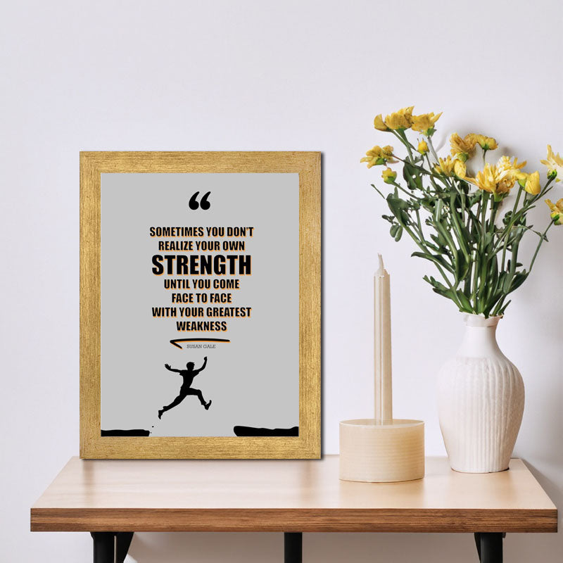 “Realize Your Strength” Motivational Growth Quote